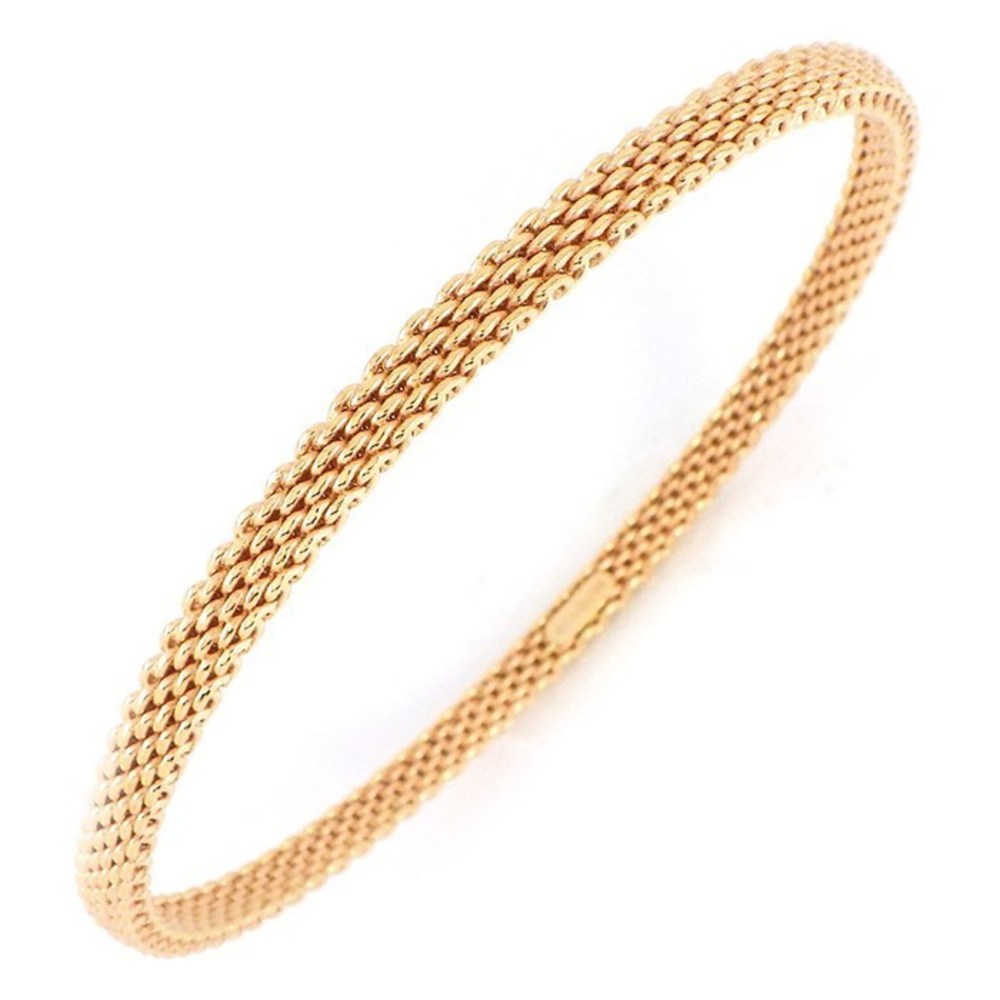 Tiffany Somerset Mesh Bangle Pink Gold